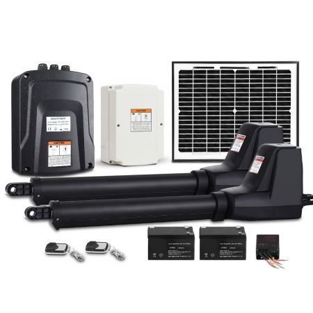 LockMaster Swing Gate Opener Auto 10W Solar Power Electric Remote Control 800KG