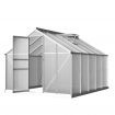 Green Fingers Greenhouse 3x2.5x1.95M Aluminium Polycarbonate Green House Garden Shed