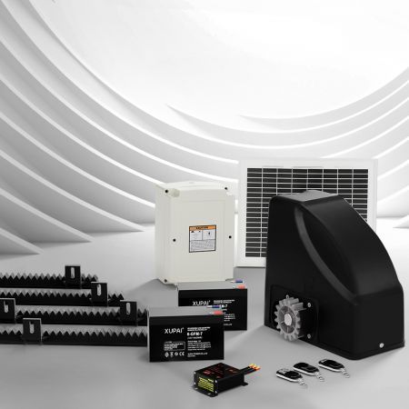 LockMaster Automatic Sliding Gate Opener Kit 10W Solar 4M 600KG