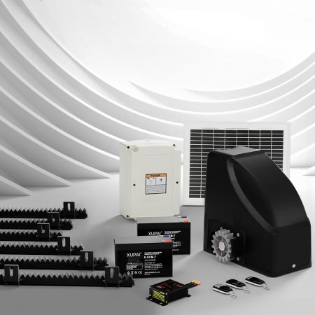 LockMaster Automatic Sliding Gate Opener Kit 10W Solar 6M 600KG