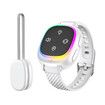 Wireless Bed Wetting Alarm, Watch Style Wristband Potty Trainer with Vibration Voice Light Alert Anti-Loss Tracking 20 Days Standby for Kids Elderly, White