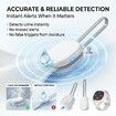 Wireless Bed Wetting Alarm, Watch Style Wristband Potty Trainer with Vibration Voice Light Alert Anti-Loss Tracking 20 Days Standby for Kids Elderly, White