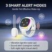 Wireless Bed Wetting Alarm, Watch Style Wristband Potty Trainer with Vibration Voice Light Alert Anti-Loss Tracking 20 Days Standby for Kids Elderly, White