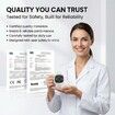 Wireless Bed Wetting Alarm, Watch Style Wristband Potty Trainer with Vibration Voice Light Alert Anti-Loss Tracking 20 Days Standby for Kids Elderly, White
