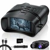 Night Vision Goggles,4K Night Vision Binoculars with 5000mAh Rechargeable Battery and 32GB TF Card for Hunting,Wildlife Observation and Security