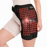 Red Light Pad for Hip Pressure Relief with Heat & Vibration,660nm Red Light Massage Device for Hip & Thigh Comfort,Hip Brace Support for Men & Women