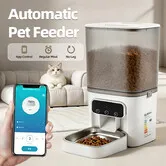4L Automatic Pet Feeder,APP Remote Control Timed Quantitative Feeder,Smart Food Dispenser for Cats Dogs with Voice Intercom