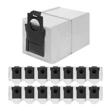 15 Pcs Vacuum Bags Replacement for Dreame X50 Ultra/X40 Ultra/X30 Ultra/L50 Ultra/L40 Ultra/L10s Ultra Gen 2/L10s Pro Ultra Robot Vacuum Cleaner