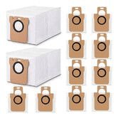 12 pcs Disposable Vacuum Dust Bag, for Dreame L10 Ultra/L10s Ultra/L20 Ultra/L30 Ultra/X20 Pro/X20 Pro Plus/S10 Pro Robot Vacuum