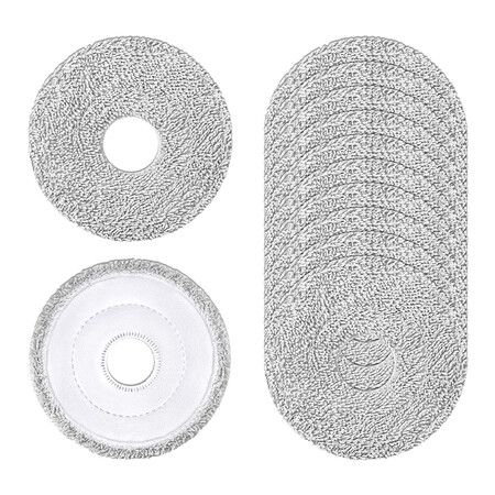 12Pcs Replacement Mop Pads Compatible with Dreame L40 Ultra/X40 Ultra/X50 Ultra/L50 Ultra/L10S Ultra/ L10s Pro Ultra Heat/L10S Ultra Gen2, Washable Pads