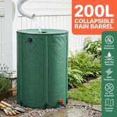 200L Rain Water Tank Storage Container Foldable Portable Rainwater Collection Harvesting Watering System Collapsible Barrel Catcher Bucket Spigot Kit