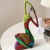 Colorful Abstract Women Figurines Sculptures Home Decor for Shelves Yoga Pose Art Statue Modern Home Decoration