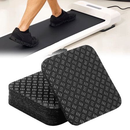 8Pcs Silicone Treadmill Mats,Anti Vibration Noise Reduction Pads For Exercise Equipment,Multipurpose Non-Slip Home Gym Floor Protectors