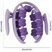 26-Wheel Leg Roller Massager Ring,Deep Tissue Calf Thigh Massage Tool for Muscle Relaxation,Improved Circulation Recovery,Portable Yoga Roller Purple