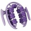 26-Wheel Leg Roller Massager Ring,Deep Tissue Calf Thigh Massage Tool for Muscle Relaxation,Improved Circulation Recovery,Portable Yoga Roller Purple