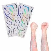 50 Pieces K-Style Demon Mark Tattoos for Theme Party Decorations,2 Sheets Dark Concept Makeup Stickers,Mystic Hunter Symbols for Anime Cosplay