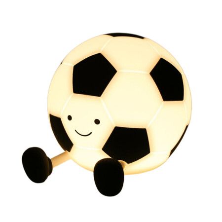 Soccer Night Light for Boys LED Football Lamp Rechargeable Timer Dimmable Portable Bedroom Decor Gifts for Kid Teen Sport Fans Birthday Christmas