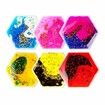 6pcs Hexagon Sensory Tiles Tactile Play Mat Round TPU Soft Rubber Kids Autism ADHD Sensory Room Daycare Montessori Stress Relief