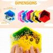 6pcs Hexagon Sensory Tiles Tactile Play Mat Round TPU Soft Rubber Kids Autism ADHD Sensory Room Daycare Montessori Stress Relief