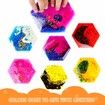 6pcs Hexagon Sensory Tiles Tactile Play Mat Round TPU Soft Rubber Kids Autism ADHD Sensory Room Daycare Montessori Stress Relief
