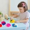 6pcs Hexagon Sensory Tiles Tactile Play Mat Round TPU Soft Rubber Kids Autism ADHD Sensory Room Daycare Montessori Stress Relief