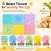 6pcs 30cm TPE Sensory Mat Tactile Floor Tile Set Children Infant Crawling Massage Acupressure Puzzle Training Eco Friendly Kids Sensory Room