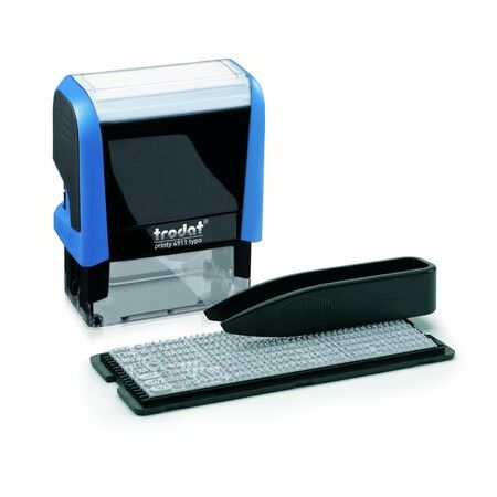 Movable Type DIY Stamp Set Customizable Build-Your-Own Printing Set With 38x14mm Tray 3mm Letter Blocks Black Ink Pad Included For Craft