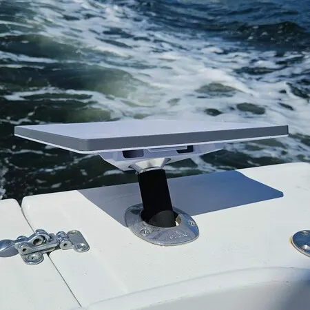 Marine-Grade Rod Holder Mount for Use with Starlink Mini Antenna, Flat Dish Base for Boats, Yachts, Sailboats, Trawlers and RVs, SLM-Rod-MNT