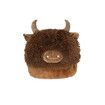Highland Cow Wearable Hooded Blanket for Women, Soft Snuggle Wrap Cape Throw, Fleece and Sherpa Hoodie