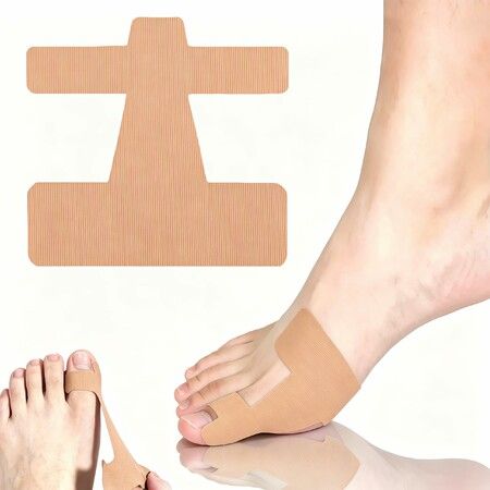 20 PCS Pre-Cut Bunion Corrector Kinesiology Tape– Elastic,Breathable & Hypoallergenic Latex-Free Toe Support Strips,Self-Adhesive Hallux Valgus Corrector