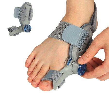 Bunion Corrector for Women Men Big Toe,Adjustable Knob Bunion Corrector for Bunion Relief,Bunion Fix with Bunion Silicone Pad (1PCS)