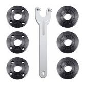 Set of 7 Angle Grinder Nut Angle Grinder Wrench Kit 5/8-11 Flange Metal Lock Nut for Compatible with Dewalt Milwaukee Makita193465-4 Metabo Bosch