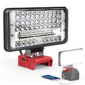 LED Work Light Compatible with Milwaukee 18V Battery, 7 inch 145W Cordless Work Lights 14500 Lumens of Brightness Battery Light