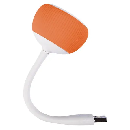 Orange External USB Speaker Laptop Audio Bar Stereo Sound Mini Volume Boost Wired Portable Office School