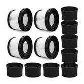 4 Pcs DCV501HB DCV5011H Replacement HEPA Filters with 8 Pcs Foam Sleeve Filters, Compatible With DEWALT 20V Vacuum Cordless Handheld Vacuum Filter