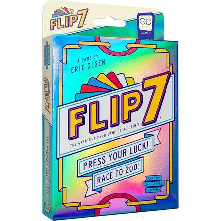 Flip 7 Card Game,Press Your Luck Strategy Board Game For Family Night,Portable Travel Party Game,Mystery Christmas Birthday Gift For Family Party