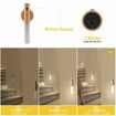 3 Pack Wooden Motion Sensor Lights, Rechargeable LED Wireless Magnetic Battery Operated Wall Sconce, Portable Decor Torch Night Lighting for Bedroom