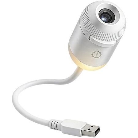Galaxy Starry Sky Night Light Projector,2 In 1 Portable with 12 Projection Films,Adjustable Brightness Control Eye Caring LED Night Light