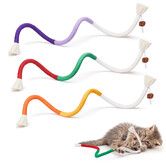 Cat Toys Chew Ropes 3Pcs,Safe Teeth Cleaning Toy for Indoor Kittens,Interactive Cat Kitty Toys for All Breeds