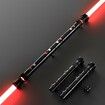 Upgrade RGB3.0 Smooth Swing Light Saber Double Blades,Motion Control Dueling Light Saber 16 Sound Fonts Light Sabers with Infinite Color and 16 Color