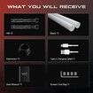 Upgrade RGB3.0 Smooth Swing Light Saber Double Blades,Motion Control Dueling Light Saber 16 Sound Fonts Light Sabers with Infinite Color and 16 Color
