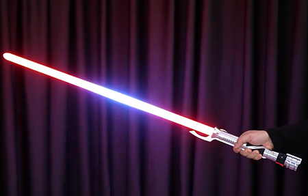Upgrade App Control OBW Dueling Lightsaber, Smooth Swing 16 Sound Effects 3 Light Effects, 16 Colors and Infinite Change Metal Light Saber for player