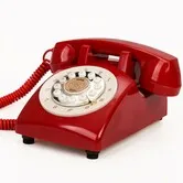 Audio Guest Book Wedding Phone, Retro Audio Phone Guestbook with Clear Voice Recording for Wedding Reception, Birthday Anniversary (Red)