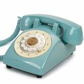 Audio Guest Book Wedding Phone, Retro Audio Phone Guestbook with Clear Voice Recording for Wedding Reception, Birthday Anniversary (Blue)