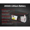 Giantz 12V 200Ah Lithium Battery LiFePO4 Deep Cycle Box Solar Caravan Camping