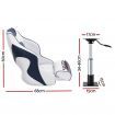 Seamanship Captain Bucket Boat Seats Flip Up Bolster Swivel 15cm Padding with Adjustable Pedestals 34鈥?6cm Blue