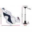 Seamanship Captain Bucket Boat Seats Flip Up Bolster Swivel 15cm Padding with Adjustable Pedestals 55鈥?5cm Blue