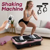 Vibration Machine Plate Full Body Workout Vibrating Exercise Fitness Equipment Platform Home Gym Weight Loss Trainer Shaker Board Lymphatic Drainage