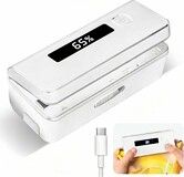 4 in 1 Mini Bag Sealer,USB Rechargeable Heat Sealer and Cutter,Handy Chip Bag Resealer,Kitchen Gadget for Snack Cookies Plastic Bags Foods Storage Fresh
