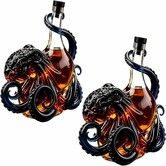 Kraken Rum Octopus Bottle,Handcrafted 3D Octopus Decanter,350ml Borosilicate Glass Liquor Bottle,Vintage Nautical Decor,Home Bar Sculpture,Unique Gift